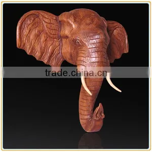 European Style Wall Decor Resin Wall-mounted Elephant Head for Sale thumbnail-1