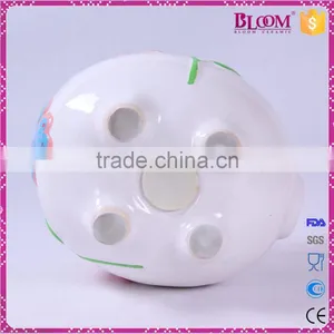 Simple Design White Pig Shape Ceramic Cheap Piggy Bank thumbnail-6