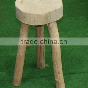 Antique Outdoor Wooden Garden Chairs and Table thumbnail-3