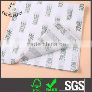 White Logo Printed on White Tissue Paper for Luxury Gift Wrapping thumbnail-2