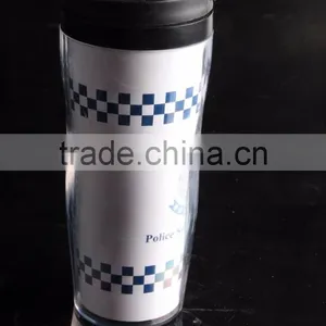 12oz BPA Free Paper Insert Double Wall Plastic Tumbler/ Thermo Mug thumbnail-4