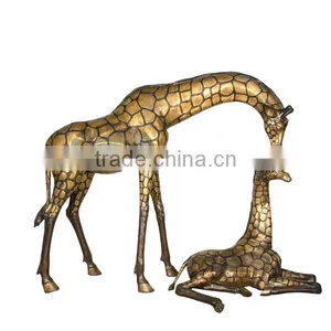 High Quality Brass Giraffe Statue VSL-063 thumbnail-1