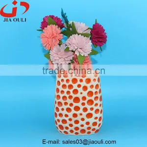 2016 Hot Sale New Home Decoration Piebald Ceramic Flower Vase thumbnail-5