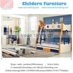 SJS9 Lovely Boys Loft Bed For Kids Bedroom Furniture thumbnail-1