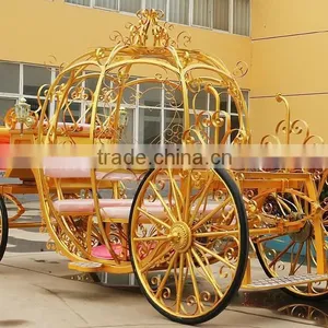 Golden Horse Carriage Royal Style Pumpkin Horse Carriage(BG11-M075) thumbnail-1