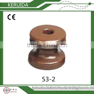Different Types of Glazed Wiring Porcelain Spool Insulator With Factory Price thumbnail-1