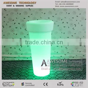 Battery Powered Illuminated Led Plastic Flower Pot thumbnail-3