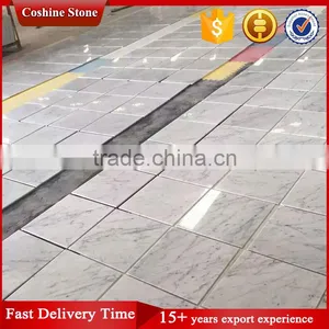 Delicate Texture Polished White Grey Carara Marble Tiles thumbnail-3