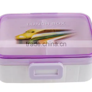 Plastic Rectangular Fresh Preserving Lunch Box With Lock Bento Box thumbnail-3
