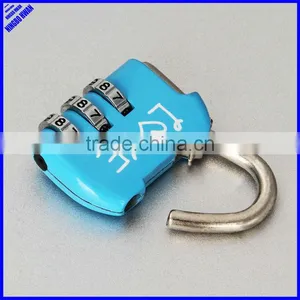 Colored 3 Digit Zinc Alloy Travel Decoration Small Padlock thumbnail-1