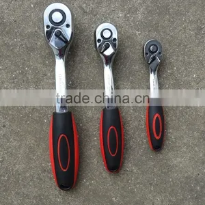 High Quality CR-V Steel Ratchet Wrench With Double Colors TPR Handle thumbnail-1