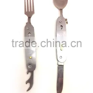 High Quality Stainless Steel Fork and Spoon Tool Set, 6 in 1 Fork and Spool Set thumbnail-4