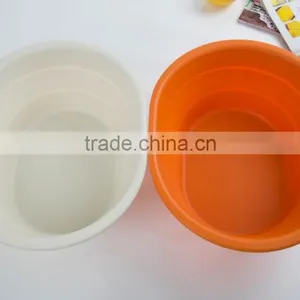 Silicone Folding Pots Vegetables Wash Basin Foldable Bowl Camping Tools thumbnail-4