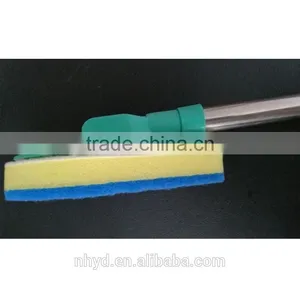 2017 Hot Sale Amazon 3 in 1 Angled Pad Shape Mop Sponge Cleaning Brush Clean Reach thumbnail-3