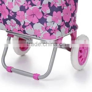 Wholesale Portable Folding Shopping Trolley Bag With Wheels thumbnail-5