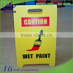 Eco-friendly Corrugated Plastic Yellow Caution Sign thumbnail-1
