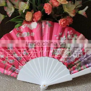 Promotional Plastic Hand Fan With Flower thumbnail-6