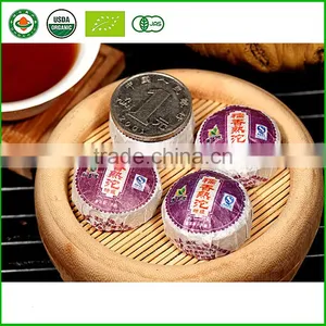 Handmade Ripe Puer Tea 5g Mini Tuo Tea Cooked pu er Cha Chinese Gifts Food Box Menghai Glutinous Rice Fragrant thumbnail-2