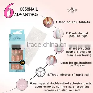 New Design Different Sizes DIY Pink Soft Nail Art Tips thumbnail-4