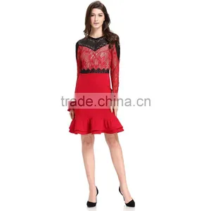 2017 Long Sleeve 1950s Dangri Cloth Woman Dress thumbnail-3