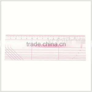 Kearing 5*15*0.12cm Rectangle Patchwork Grading Rulers for Sewing 1.2mm Thickness Plastic Rulers# W5150 thumbnail-1