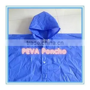 PEVA Ladder-Shaped Sky Blue Poncho thumbnail-1