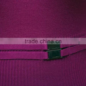 Customized Size OEM Service Women'S V Neck Sweater thumbnail-3
