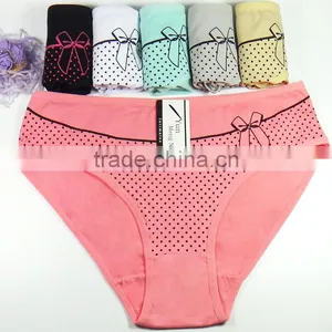Big Size XXL/XXXL/XXXXL Underwear Fancy Printing Cotton Briefs Sexy Women Panties thumbnail-1