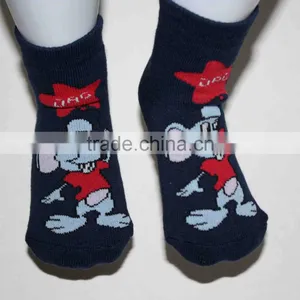 Baby Dark Blu Bright Color Terry Towelling Cloth Socks thumbnail-1