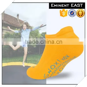 Personal Custom Colorful Semi-terry Anti-slip Trampoline Jump Women Cotton Ankel Socks thumbnail-1