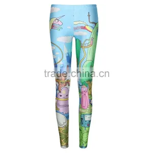 Fashion Autumn Hot Cartoon Printing Pants Sexy Tight Female Printed Pants thumbnail-2