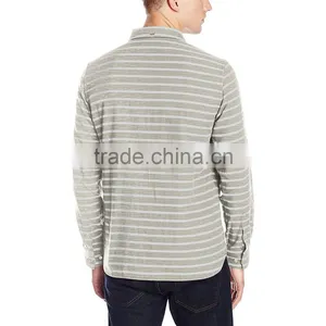 OEM Design Casual Long Sleeve Stripe Flannel Shirt thumbnail-2