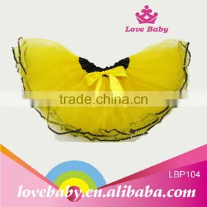 Customized Children Fancy Yellow Wholesale Tulle Skirt thumbnail-1