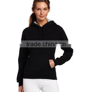 Women No Zipper Hoodie Jacket Cheap Price Wholesale Plain Black Hoodie thumbnail-5