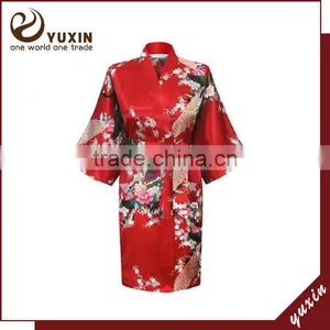 Satin Wedding Robes Silk Bridal Party Bathrobes Robe de Soiree RS1-0021 thumbnail-1
