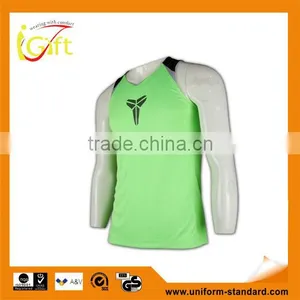 China Manufactory High Quality Light Green Slim Plain Gym Vests thumbnail-1