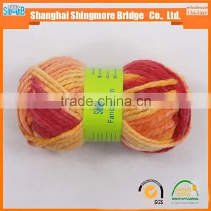 Online Shopping China Yarn Supplier Cheap Wholesale 100 Acrylic Yarn, Space Dyed Melange Chunky Yarn thumbnail-6