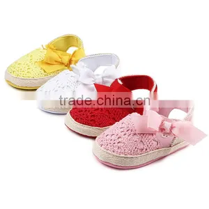 B22227A Infant Toddler Shoes Wholesale Lovely Crochet Hollow-out Toddler Shoes thumbnail-1