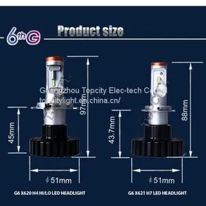 Car Accessories Automotive Led Light Bulbs h4 h7 Car Led Headlight thumbnail-4