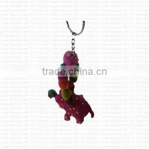 Hand Made Sheep Wool Felted New Design Key Ring. thumbnail-1