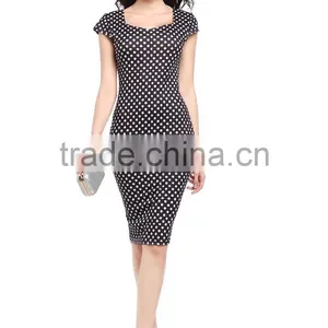 China Style Women Clothing Bandage Dress With China Traditional Design Flower Black Wrap Dress SD43 thumbnail-1