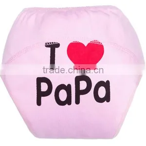 Yellow Panda Pattern Printed 100 Cotton Reusable Baby Cloth Diaper thumbnail-3