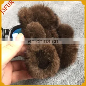 New Cute Wholesale Hat Accessory Genuine Mink Fur Fashion Accessory thumbnail-4