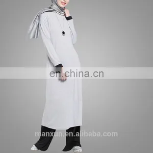 New Design Adults Age Group Casual Women Islamic Clothing Muslim Autumn Suit Long Sleeve Side Slit Sportive Tunic Tops thumbnail-2