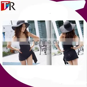 Fashion Bikini Cover Up 92% Polyester 8% Spandex Black One Piece Sexy Ladies Swimsuit For Women 2017 thumbnail-3