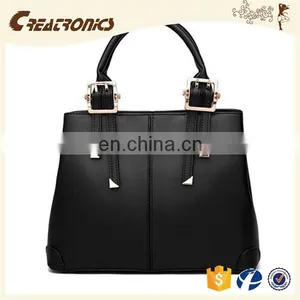 CR Europe Market Expert Recommend Tote Bag Woman Handbag Dark-blue Colors New Arrival High Quality pu Leather Tote Bag thumbnail-4