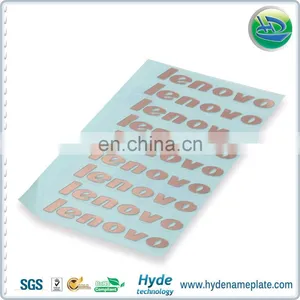Customized Metal Electroform Silver/ Gold/ Rose Gold Color Metal Nickel Sticker thumbnail-4