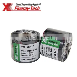Premium Enhanced Wax Ribbon Size for 110mm*300m With 1Inch Core thumbnail-3