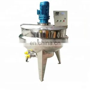 Pressure Sugar Jacketed Cooking Kettle With Agitator Sugar Boiling Pot of Tilting Steam Cooking Kettle thumbnail-5