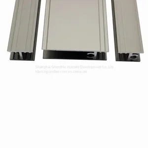 Wardrobe Sliding Door Track Profile Aluminium Stile Vertical Handle thumbnail-4